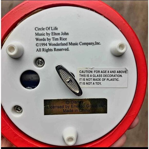 DISNEY VINTAGE LION KING MUSICAL FIGURINE - Picture 4 of 6